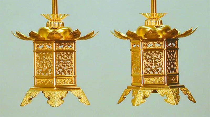 仏具 ＞ 灯篭 瓔珞 輪灯 常花 提灯 座布団 華鬘 火舎 華鋲 ＞ 吊灯篭