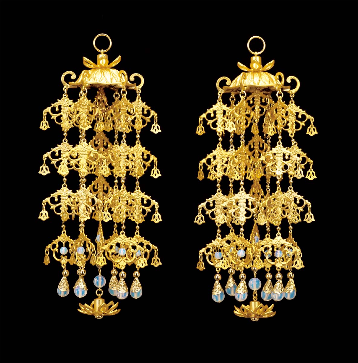 仏具 > 灯篭 瓔珞 輪灯 常花 提灯 座布団 華鬘 火舎 華鋲 > 錫(すず)製 瓔珞 (一対)